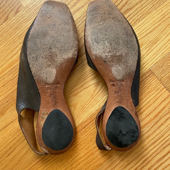 Funky handmade flat sling backs - Picture 3 of 3